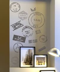 Travel Stamp Vinyl Wall Decals For My Travel Room Would Look Great On Poster Board In A Frame Travel Room Decor Travel Themed Room Travel Themed Bedroom