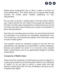 How much does it cost to make an app? How Much Does It Cost To Make A Mobile Game App Cost Estimation Ca