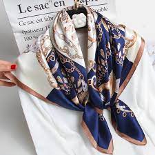 Voici le tuto malin de @julie_eigenmann. Square Silk Scarves Women 2021 Printed Wraps Hangzhou Real Silk Bandana Foulard Femme Kerchief 100 Silk Square Scarf 88 88cm Women S Scarves Aliexpress