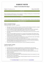 Curriculum Developer Resume Samples Qwikresume