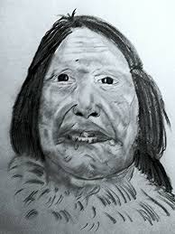 Ink drawing of Native American Cheif