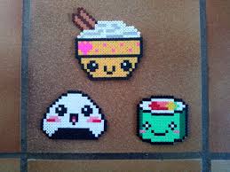 Bol De Riz Et Sushi En Perle Hama By Esperluette Hamma Beads Ideas Perler Bead Art Perler Beads Designs