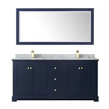 Taking all these factors into consideration will result in a bathroom vanity that looks and performs exactly as desired. Avery 72 Double Bathroom Vanity By Wyndham Collection Dark Blue