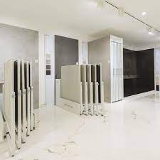 Rotating Ceramic Porcelain Tile Display Stand Showroom Interior Design Tile Showroom Showroom Design