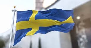 An irregular flat cross, with the crossbar earlier to the hoist than the fly, with the cross spreading to the advantage of the sweden flag) on a field of blue. Swedish Flag Stock Video Footage Royalty Free Swedish Flag Videos Pond5