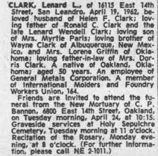Obituary for Lenard CLARK