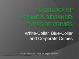 Sociology Of Crime Deviance White Collar Blue Collar Corporate Crimes Corporate Crime Sociology Types Of Crimes