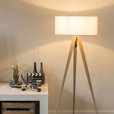 Upgrading to modern floor lamps is a bright idea. Modern Floor Lamp Wood With White Shade Tripe Lampandlight