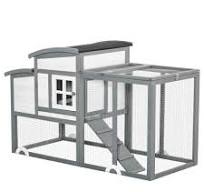 Gallinero de Madera para Exterior Jaula para 1-2 Gallinas con Caja Nido  Corral de Alambre Techo Asfáltico Abatible Bandeja Extraíble y Rampa ...