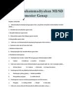 Soal kemuhammadiyahan kelas 4 semester 2. Soal Kemuhammadiyahan Mi Kls 4 Pdf