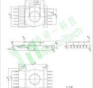 Bobbins | EQ38 Vertical Electronic Transformer Bobbin With 6 ...