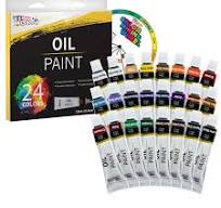 US Art Supply Professional Oil Paint Set - 24 Vibrant Colors in 12ml Tubes  for Canvas, Wood & Art Surfaces - Oil Based Paint for Artists, Adults & ...