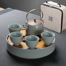 Bộ ấm chén pha trà di động - Trà Cao Cấp Tiên Thiên