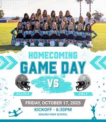 It's HOCO weekend, and we can wait to celebrate with you! Be there at 6,  kickoff is at 6:30 - LETS GO SHARKS!🩵🦈 #malibu #malibuhighschool  #malibufootball #malibucheer