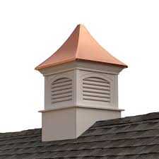 Good Directions Southington 30 In X 30 In X 50 In Vinyl Cupola With Copper Roof Copper Roof Modern Cupolas Metal Barn Homes