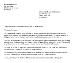 Un espace de promotion de la connaissance du droit de au cours de l'exploitation du garage, deux problématiques se distinguent, toutes deux relatives au droit il revient à l'employeur de mettre en œuvre les mesures qui y sont prévues par cet article l. Lettre De Reclamation Pour Malfacon D Un Garage