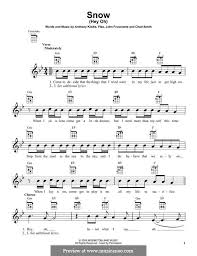 Red Hot Chili Peppers If You Have To Ask Guitar Tab Snow In 2020 Hottest Chili Pepper Red Hot Chili Peppers Hot Chili