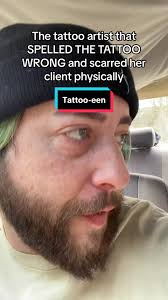 Spriggs tattoo artist ruins clients tattoo and blames client #tattoos