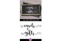 This is a tutorial for diy gift card sleeves along with a free printable and svg cricut gift card holder template. Cards And Gifts Sign Svg Wedding Sign Svg By Midmagart Thehungryjpeg Com