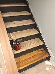 Staircase Remodel Diy Basement Stair Transformation Revival Woodworks Staircase Remodel Basement Stairs Refinish Stairs