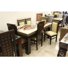 Putting large, heavy furniture into a small room will make it feel cramped, while choosing light and airy styles can make a big room seem empty. Stylish Dining Table At Rs 38000 Set Dining Room Table Id 13974581612