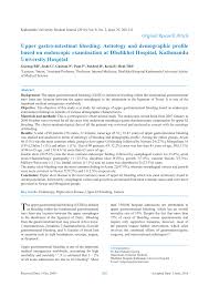 Pdf Upper Gastro Intestinal Bleeding Aetiology And Demographic Profile Based On Endoscopic Examination At Dhulikhel Hospital Kathmandu University Hospital