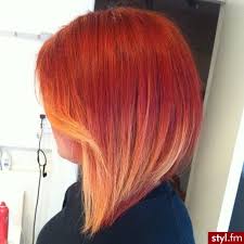 Red hair with blonde balayage. Love This Short Ombre Hair Style Red To Blonde Short Ombre Hair Red Ombre Hair Short Red Hair