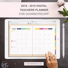 Teachers Planner 2018 2019 Digital Planner For Goodnotes App Teacher Planner Ipad Lesson Planner Teacher Planner Teacher Lesson Planner Lesson Planner