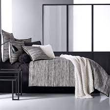 The seemingly simple design of black and white stripes on this extra long twin comforter will give your dorm bed a stylish look that will also look a super soft cotton exterior and a thicker than average inner fill make this black and white extra long twin comforter a cozy addition to your comfortable. Flen Black And White Striped Comforter Bedding By Oscar Oliver New York City