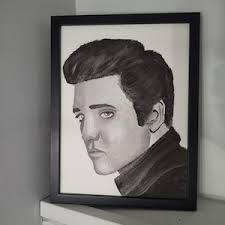 Elvis Portrait by French Quarter Artist Ginger