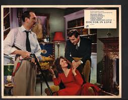 Doctor in Love Lobby Card-a smiling Michael ...