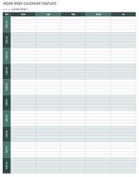 2022 blank and printable word calendar template. 15 Free Weekly Calendar Templates Smartsheet