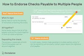 Just offer them a bit of the check for the privilege of this. How To Endorse And Write Checks To Multiple People