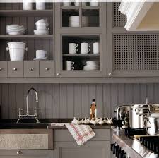 Beautiful Details On This Gray Cabinetry By Atelier De St Paul Bead Board Backsplash Kitchen Interior Kitchen Inspirations Home Kitchens