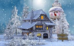 Snowman & how the rabbits found christmas,wonder bks,1951'61. Download Wallpapers Merry Christmas Snowman Winter Snow Evening House Winter Landscape Christmas For Desktop Free Pictures For Desktop Free