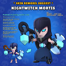 Submit your creation to make. Skin Idea Nightwitch Mortis Remodeling Suggest Brawlstars