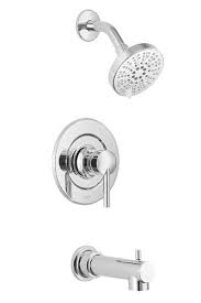 So, let's see how to replace a two handle bathtub faucet with some simple tactics. Moen Arlys One Handle 6 Spray Bathtub Shower Faucet At Menards
