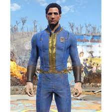 Fallout 76 Vault Leather Jacket Blue Leather Jacket Trench Coat Men Trench Coat Jackets