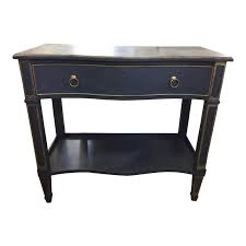 Traditional Curved Navy Blue Console Table Blue Console Table Console Table Table