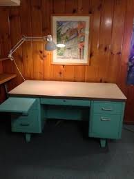 1960s Steelcase Tank Desk Vintage Office Furniture Home Desk Vintage Office