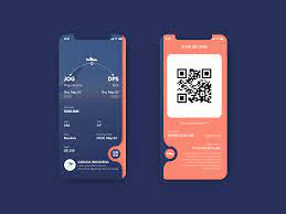 Boarding Pass App Design Layout App Interface Design Mobile App Design Inspiration