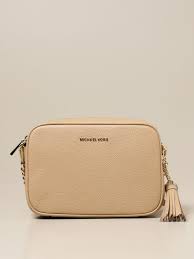 Michael kors leather crossbody bag handbag purse satchel brown flame logo mk. Michael Michael Kors Camera Bag In Textured Leather Handbag Michael Michael Kors Women Camel Handbag Michael Michael Kors 32t8tf5m2l Giglio En