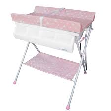 Some changing table s also have a baby bath in the kit, as a result of which they turn into a practically universal place for caring for the baby in the first today such tables are made of plastic and metal, which, if there is enough space, allows you to use them in the bathroom as not only a changing. Standard Bathinette Foldable Bathtub And Changer Combo In Pink Walmart Com Walmart Com