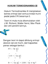Hukum Termodinamika Iii