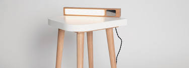 Energy star certified, this led floor lamp uses 85% less energy and always stays cool to the touch. Clever Bedside Table With Integrated Lamp Detail Magazine Of Architecture Construction Details