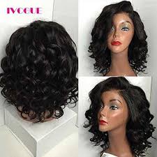 4.5 out of 5 stars. Ivogue Hair Short Wavy Human Hair Lace Front Wigs Water Wave Mongolian Ninthavenue Europe