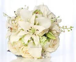 White Tiger Lilies With Roses Calla Lily Bouquet Wedding Calla Lily Wedding Lily Bouquet Wedding