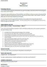 Anymore paddington manyere cv financial advisor. Financial Planner Cv Example May 2021