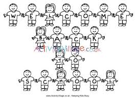 Welcome coloring pages to print and download. Welcome Back To School Colouring Page