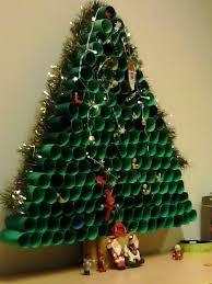 Toilet Paper Roll Christmas Tree Recyclart Recycled Christmas Tree Christmas Tree Paper Craft Wall Christmas Tree